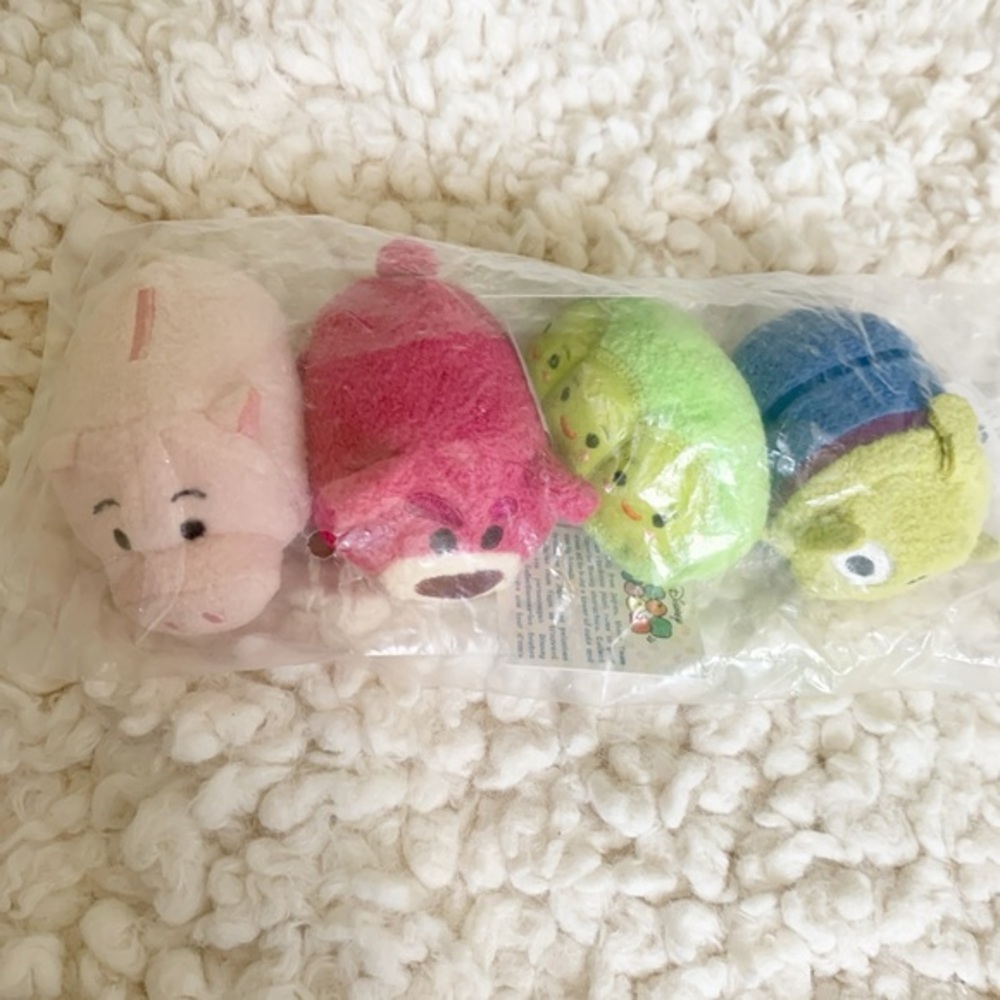 Brand New Small Disney Tsum Tsum Set of 4 Toy Story Friends Collection
